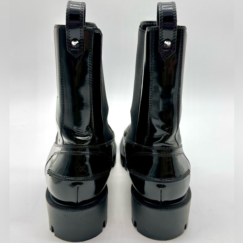 CHRISTIAN LOUBOUTIN Montezu Brushed Leather Ankle Boots Black Lug Sole EU 39 US9 - Picture 4 of 15